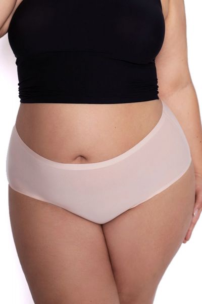Julimex Lingerie Flexi One Plus Size Maxi Panty -alushousut beige  One size / 2XL-5XL FLEXI-PLUS-MAXI-BEZ
