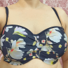 Panache Swimwear Florentine-bandeaubikiniliivit Navy Floral-thumb Kaarituetut, olkaimettomat bandeaubikiniliivit 65-85 DD-G SW1053-NAV