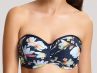 Panache Swimwear Florentine-bandeaubikiniliivit Navy Floral-thumb Kaarituetut, olkaimettomat bandeaubikiniliivit 65-85 DD-G SW1053-NAV