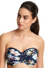 Florentine-bandeaubikiniliivit Navy Floral