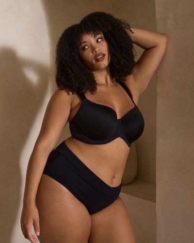 Sculptresse by Panache Form UW Moulded Spacer -t-paitaliivit - Black Kaarituettu, keveästi topattu saumaton spacer-t-paitaliivi 70-105, E-L 11331-BLK