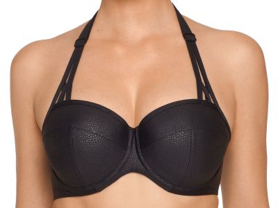 PrimaDonna Freedom Padded Balcony -bikiniliivit musta Kaarituettu, topattu bikiniliivi muunneltavilla olkaimilla 70-85, D-H 4004416-ZWA
