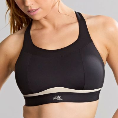 Panache Sport 7344 Freedom NW NP -urheilurintaliivit - Black & Chalk Kaaritueton, toppaamaton urheiluliivi, jossa muunneltavat olkaimet. 60-90, D-M 7344-BLK/CHK