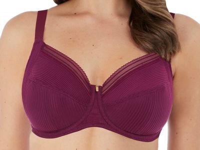 Fantasie Fusion Soft Side Support -rintaliivit Black Cherry Kokokuppinen, toppaamaton ja kaarituettu 65-90 D-L FL3091-BCH