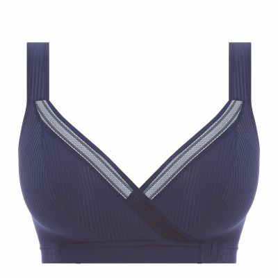 Fantasie Fusion Leisure -rintaliivit Navy Kaaritueton, edestä avattava liivitoppi XS-XL (65-85, D-I) FL3093-NAY