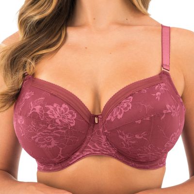 Fantasie Fusion Lace UW Soft Side Support -rintaliivit Rosewood Kokokuppinen, toppaamaton ja kaarituettu. 65-90, D-L FL102301-ROW