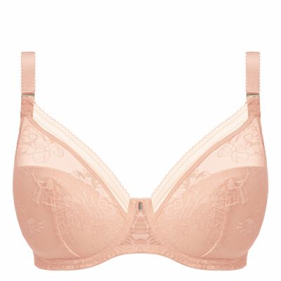 Fantasie Fusion Lace UW Half Padded Plunge -rintaliivit Blush Kokokuppinen, edestä matala, puoliksi topattu rintaliivi. 65-85, D-I FL102314-BLH