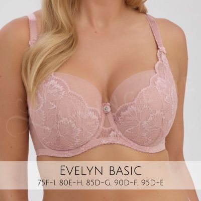 Gaia Lingerie Evelyn UW Semi Soft -rintaliivit - Rose Pink Kaarituettu, puolitopattu. 75-105, D-L BS-1342-ROZ