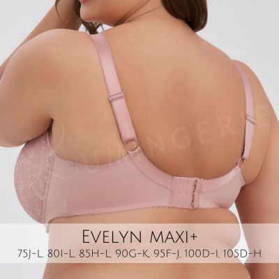 Gaia Lingerie Evelyn UW Semi Soft -rintaliivit - Rose Pink Kaarituettu, puolitopattu. 75-105, D-L BS-1342-ROZ