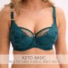 Gaia Lingerie Keto Semi Soft -rintaliivit Petrol-thumb Kaarituettu, puolitopattu. 70-105, D-L BS-1134-ZIE