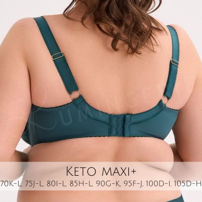 Gaia Lingerie Keto Semi Soft -rintaliivit Petrol Kaarituettu, puolitopattu. 70-105, D-L BS-1134-ZIE