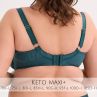 Gaia Lingerie Keto Semi Soft -rintaliivit Petrol-thumb Kaarituettu, puolitopattu. 70-105, D-L BS-1134-ZIE