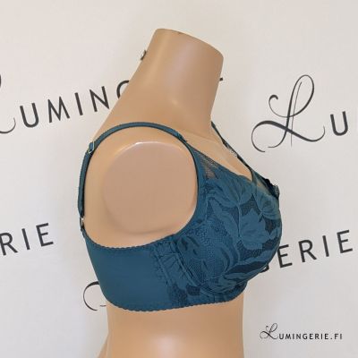 Gaia Lingerie Keto Semi Soft -rintaliivit Petrol Kaarituettu, puolitopattu. 70-105, D-L BS-1134-ZIE