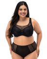Nessa Georgia UW Soft Crop Top -rintaliivit - Black-thumb Kaarituettu, pehmeäkuppinen, toppaamaton, kaksikerroksinen crop top-liivi. 65-110, D-P GEO-560-CZA