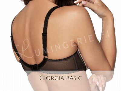 Gaia Lingerie Giorgia Semi Soft -rintaliivit Black Kaarituettu, puolitopattu 70-105, D-L BS-1182-CZA