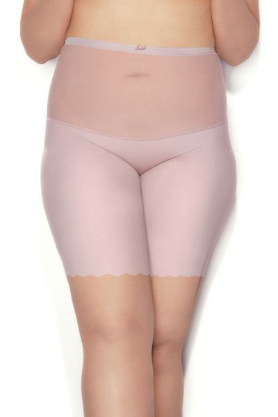 Mitex Pure Glam Form Low lahkeelliset alushousut vaaleanpunainen Kevyesti siloittavat korkeavyötäröiset lahkeelliset alushousut M-5XL PGFL-PNK