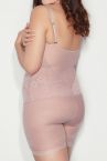 Mitex Glossy Form -lahjebody vaaleanpunainen-thumb Kevyesti siloittava lahkeellinen ja kupiton alusbody S-5XL GF-PP