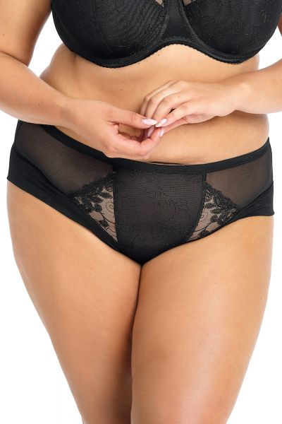 Gaia Lingerie Goldie Nouveau -alushousut musta Normaalikorkeat alushousut M/38 - 4XL/48 GFP-899-CZ2