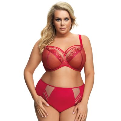 Gorsenia Paradise Soft -rintaliivit Red-Beige Kaarituettu, toppaamaton 65-100, D-M K496-RED/CZE