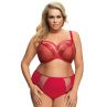 Gorsenia Paradise Soft -rintaliivit Red-Beige-thumb Kaarituettu, toppaamaton 65-100, D-M K496-RED/CZE