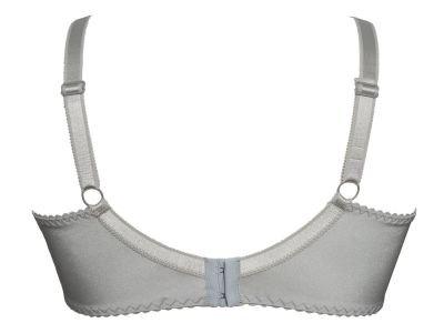 Plaisir Lingerie Grace Soft Full Cup -rintaliivit Silvery Kaarituettu, toppaamaton, joustopitsinen täyskuppiliivi 80-110 D-I 1145-23/SIL