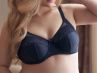 Plaisir Lingerie Grace Soft Full Cup -rintaliivit Nearly Black-thumb Kaarituettu, toppaamaton, joustopitsinen täyskuppiliivi 80-110 D-I 1145-18/NEB