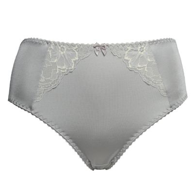 Plaisir Lingerie Grace-maksialushousut Silvery Korkeavyötäröiset alushousut 40-56 400-23/SIL