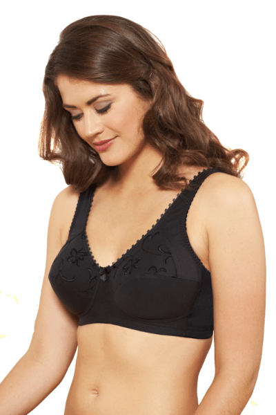 Royce Lingerie Grace-rintaliivit kaarituettomat musta Kaaritueton täyskuppiliivi, ei toppausta. 75-90 D-FF 513-BLK