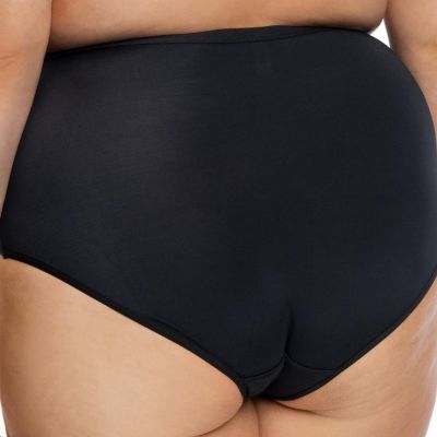 Gaia Lingerie Harmonia-maksialushousut Black Korkeavyötäröiset alushousut M/38 - 4XL/48 GFM-1142-CZA