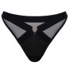 Scantilly by Curvy Kate Harnessed Deep Thong -stringit Black Pleather-thumb  S/36-38 - XL/48-50 ST-008200-BLK