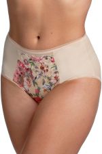 Heavenly Blossom -alushousut beige-punakukka