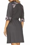 Hamana Helen-aamutakki harmaa-pinkki-thumb  S-5XL 