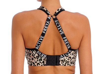 Freya Active High-Octane UW -urheilurintaliivit Pure Leopard Kaarituettu, topattu urheiluliivi racerback-hakasella. 60-90, D-M AC401003-PLD