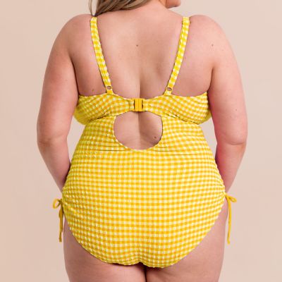 Curvy Kate Holiday NW -uimapuku - Sunshine Kaaritueton, kuppikokomitoitettu kokouimapuku säädettävillä olkaimilla ja nyörityksillä. 65-90 E/F - M/N CS036606-SUY