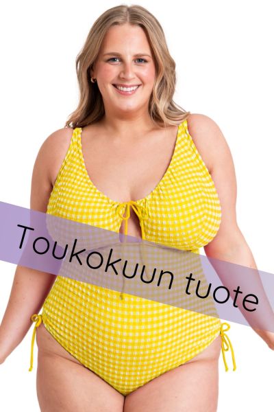 Curvy Kate Holiday NW -uimapuku - Sunshine Kaaritueton, kuppikokomitoitettu kokouimapuku säädettävillä olkaimilla ja nyörityksillä. 65-90 E/F - M/N CS036606-SUY
