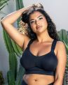 Parfait Holly Wire-Free & Seam-Free Nursing -bralette - Black-thumb Kaaritueton imetysbralette sileillä, saumattomilla kupeilla, joissa pikalukot. 65-100, D-K NB501-BLK