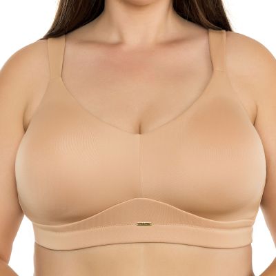 Parfait Holly Wire-Free & Seam-Free -bralette - Warm Sand Kaaritueton bralette sileillä, saumattomilla kupeilla. 65-95, D-L P8000-WSD