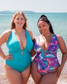 Curvy Kate Ibiza NW Multiway Plunge -kääntöuimapuku Print Mix & Turquoise-thumb Kaaritueton ja käännettävä, kuppikokomitoitettu kokouimapuku. 65-90 E/F - M/N CS039607-MIX