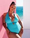 Curvy Kate Ibiza NW Multiway Plunge -kääntöuimapuku Print Mix & Turquoise-thumb Kaaritueton ja käännettävä, kuppikokomitoitettu kokouimapuku. 65-90 E/F - M/N CS039607-MIX