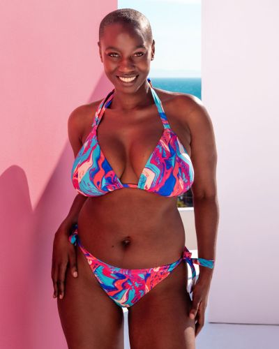Curvy Kate Ibiza String Bikini Top -narubikiniliivit Print Mix Kaarituettomat narubikiniliivit kuppikoolla. 65-90 E/F - M/N CS039308-MIX