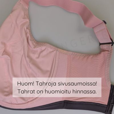 Curvy Kate II-laatu: Every Move UW -urheiluliivit - Blush & Charcoal Kaarituettu, toppaamaton korkean tukitason urheiluliivi. 65-95, G-O CK-043113-BUC-II