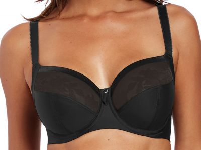 Fantasie Illusion Soft Side Support -rintaliivit Black Kokokuppinen, toppaamaton ja kaarituettu 65-95, D-M FL2982-BLK