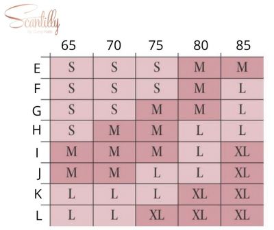 Scantilly by Curvy Kate Indulgence in Lace -bralette Red-Latte Kaaritueton bralette säädettävillä olkaimilla E-L-kuppikolle 36-50 ST-010-110-RED-LAE