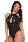 Scantilly by Curvy Kate Indulgence in Lace -pitsibody Black-Latte-thumb Kaaritueton body säädettävillä olkaimilla E-L-kuppikolle 36-54 ST-010-704-BLK-LAE