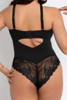 Scantilly by Curvy Kate Indulgence in Lace -pitsibody Black-Latte-thumb Kaaritueton body säädettävillä olkaimilla E-L-kuppikolle 36-54 ST-010-704-BLK-LAE