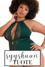 Indulgence in Lace -pitsibody Emerald Green
