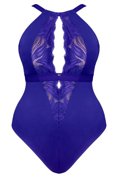 Scantilly by Curvy Kate Indulgence in Lace -pitsibody Ultraviolet Kaaritueton body säädettävillä olkaimilla E-L-kuppikolle 36-54 ST-010-704-ULTRAV