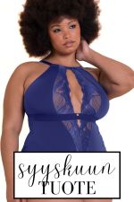 Indulgence in Lace -pitsibody Deep Blue