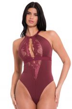 Indulgence in Lace -pitsibody Oxblood