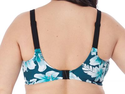 Elomi Island Lily Plunge -bikiniliivit Petrol Floral Kaarituettu balconette/plunge-mallinen bikiniliivi 75-100, E-L ES7222-PEO